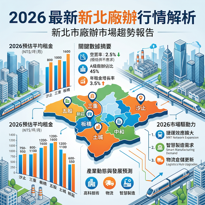 2026 最新新北廠辦行情解析