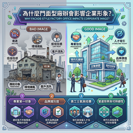 為什麼門面型廠辦會影響企業形象?